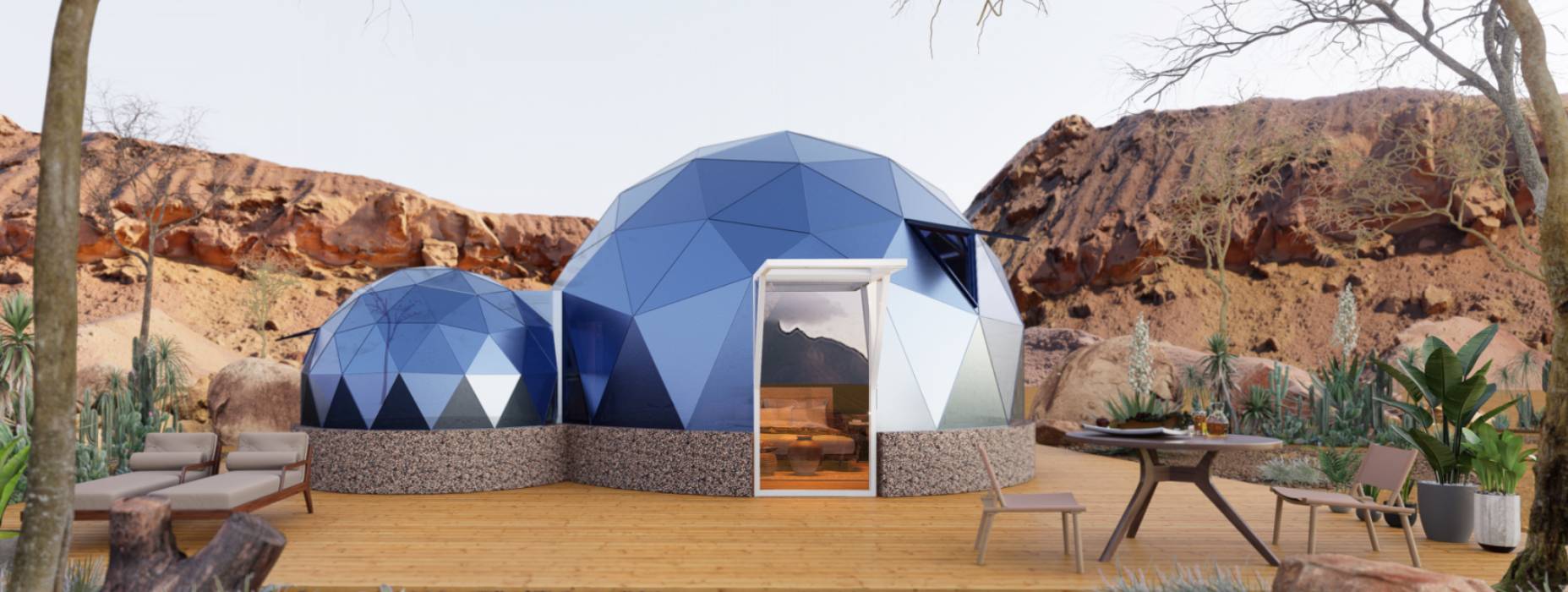 万全县球形智能光伏玻璃星空房